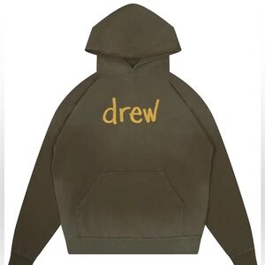 Drew House Scribble Oversized Hoodie 'Faded Olive Green'